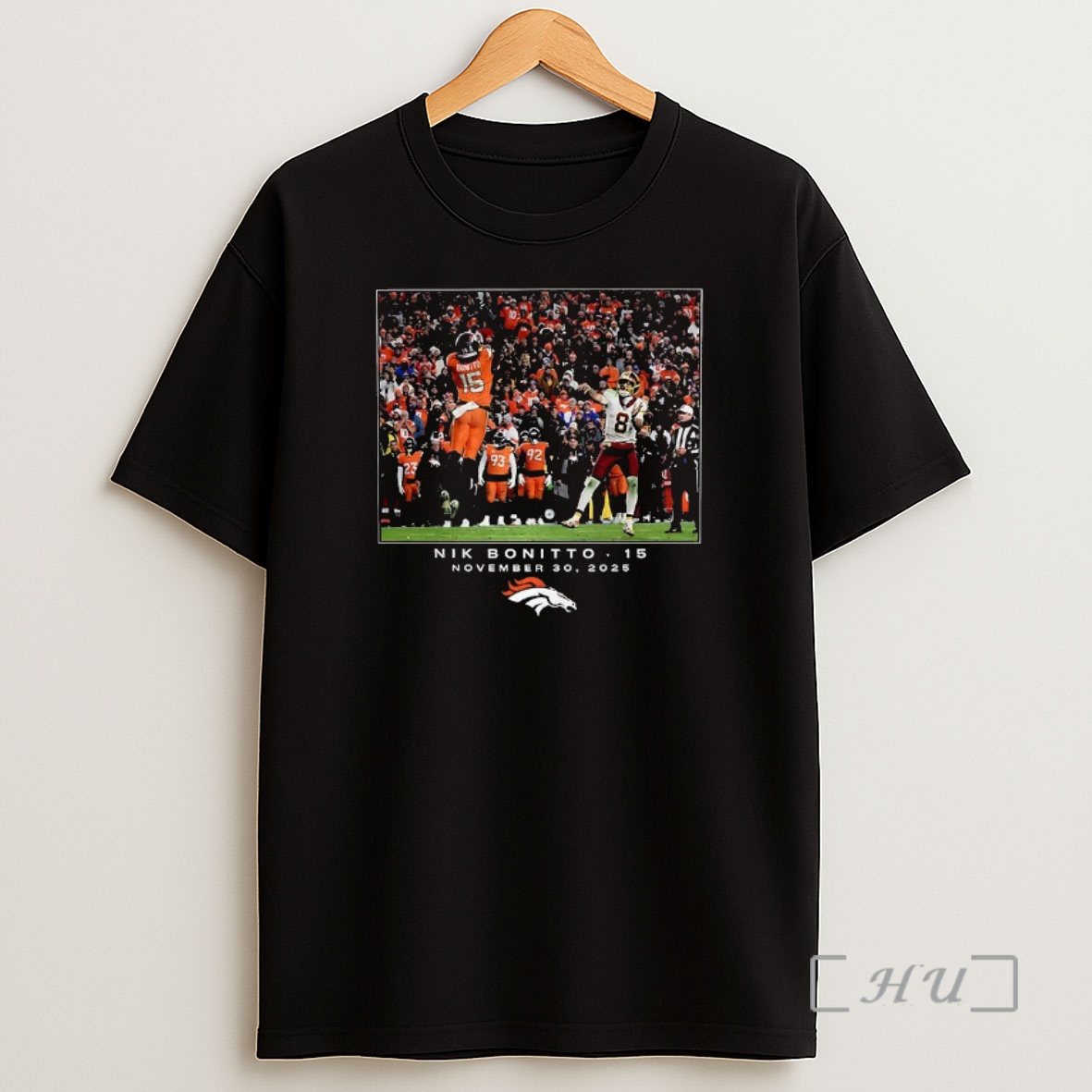 Officials Nik Bonitto Number 15 Denver Broncos Nfl Week 13 2025 Moment Premium Shirt Sweatshirt Tee