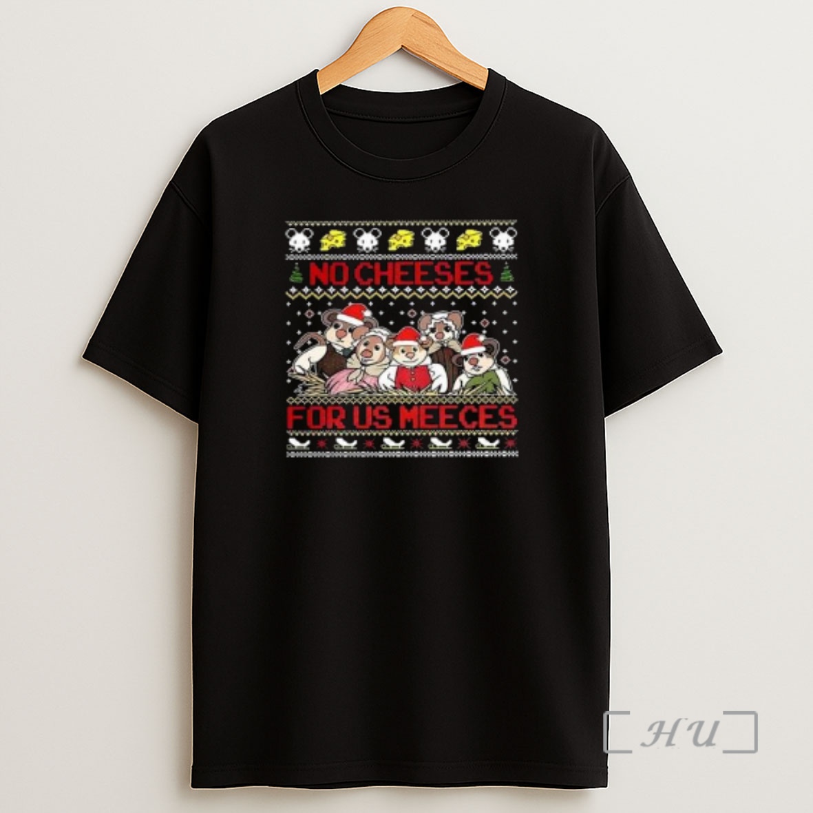 Officials No Cheeses For Us Meeces The Muppet Christmas Carol Ugly Xmas Circle Black Premium Shirt Sweatshirt Tee