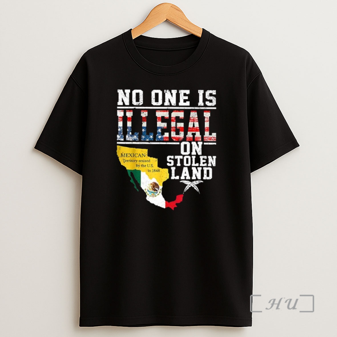 Officials No One Is Illegal On Stolen Land Classis Mexico Map And Flag Shirt Sweatshirt Tee