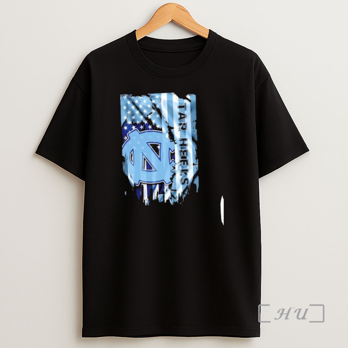 Officials North Carolina Tar Heels Football X American Flag Shirt Sweatshirt Tee