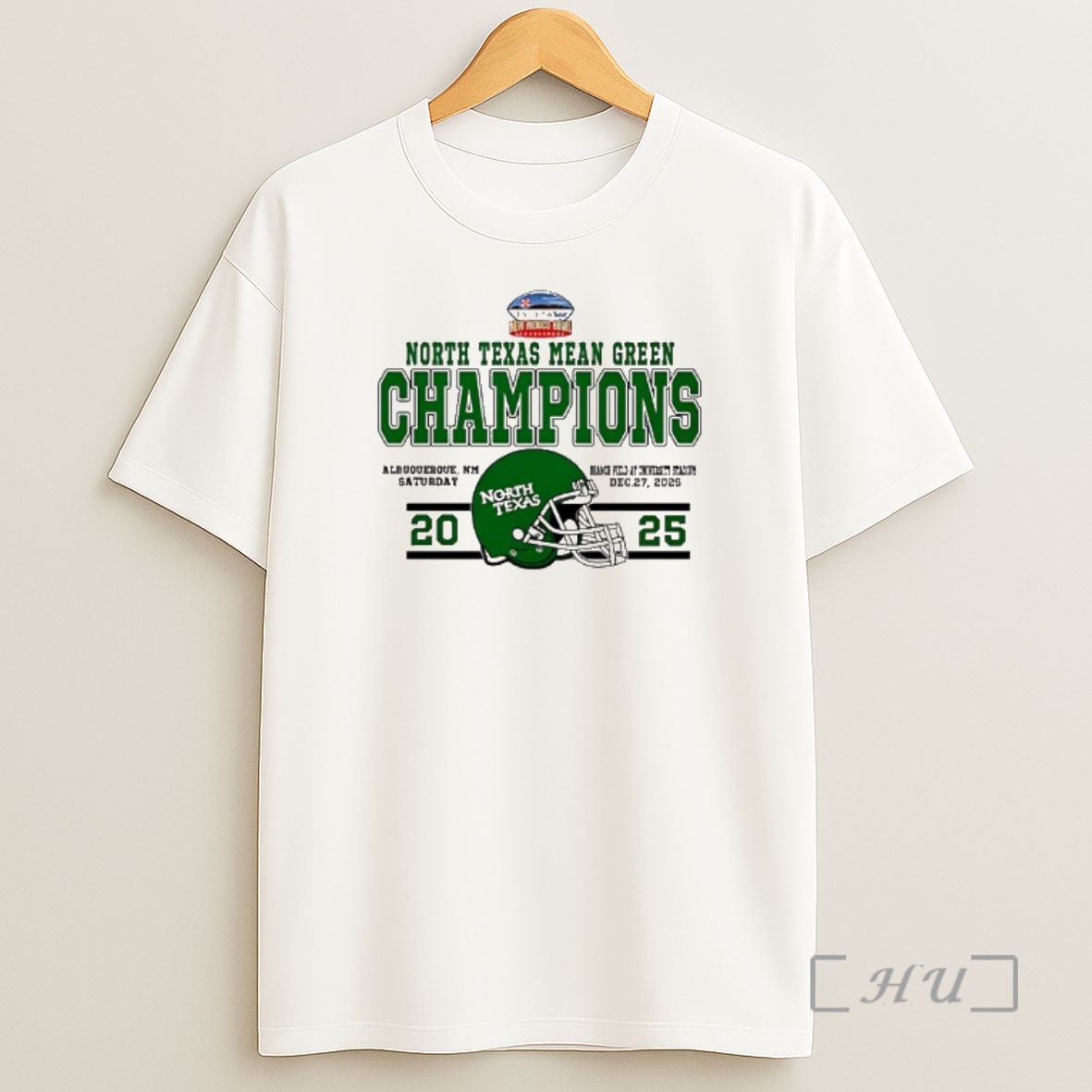 Officials North Texas Mean Green 2025 Isleta New Mexico Bowl Champions Football Shirt Sweatshirt Tee