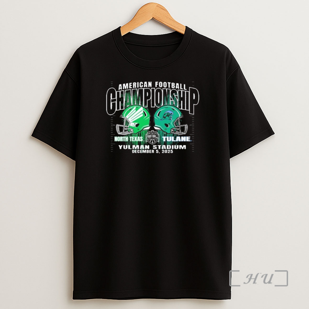 Officials North Texas Mean Green Vs Tulane Green Wave American Football Championship Yulman Stadium December 5 2025 Helmets Premium Shirt Sweatshirt Tee