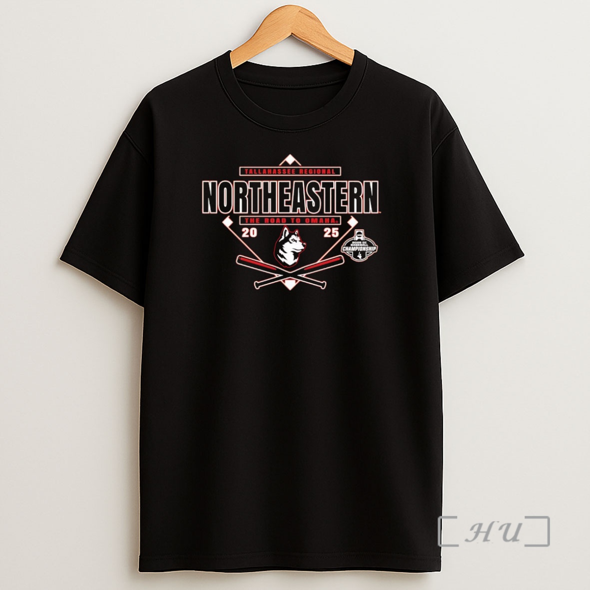 Officials Northeastern Huskies 2025 Tallahassee Regional The Road To Omaha Premium Shirt Sweatshirt Tee