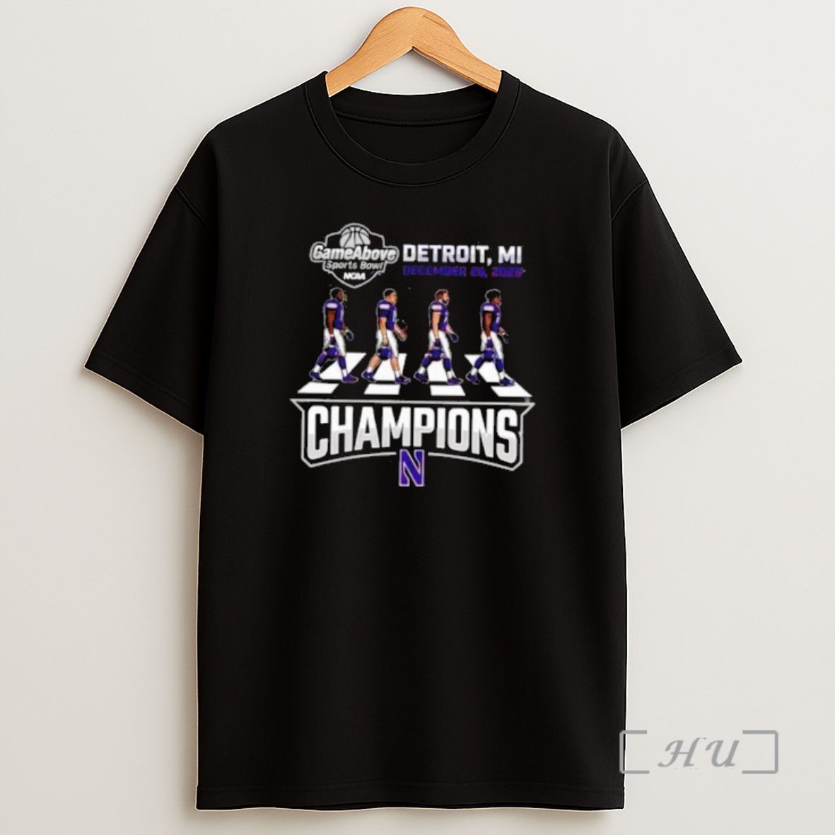 Officials Northwestern Wildcats 2025 Gameabove Sports Bowl Champions Abbey Road Parody Shirt Sweatshirt Tee