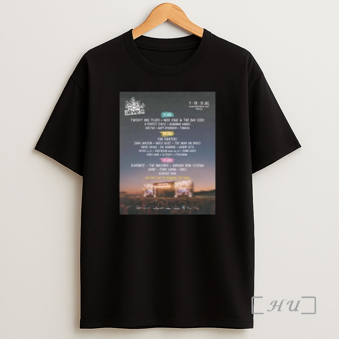 Officials Nos Alive Festival Full Lineup In Portugal At Passeio Maritimo De Alges On 9 10 11 July 2026 Circle Black Shirt Sweatshirt Tee