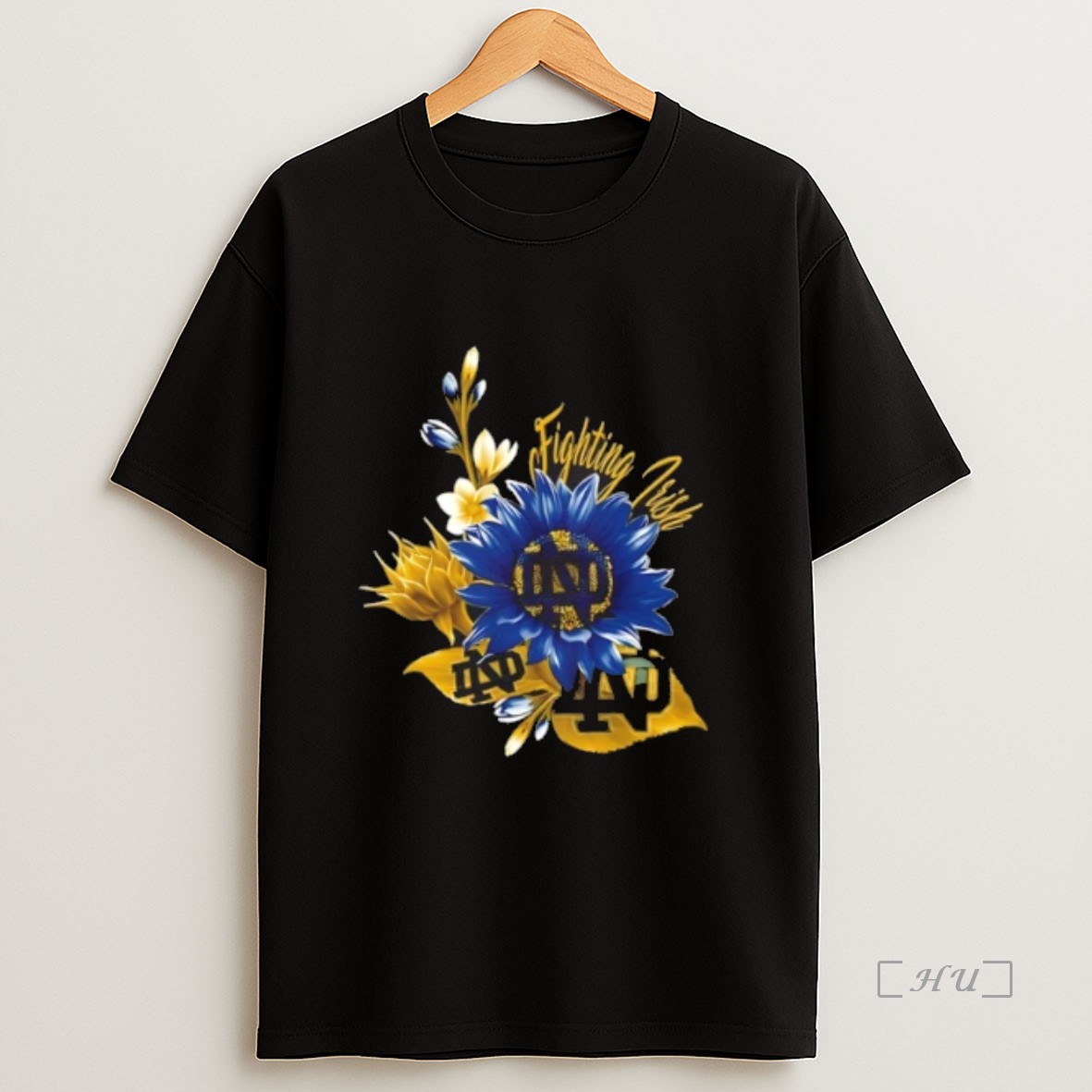 Officials Notre Dame Fighting Irish Football X Sunflower Floral Premium Shirt Sweatshirt Tee