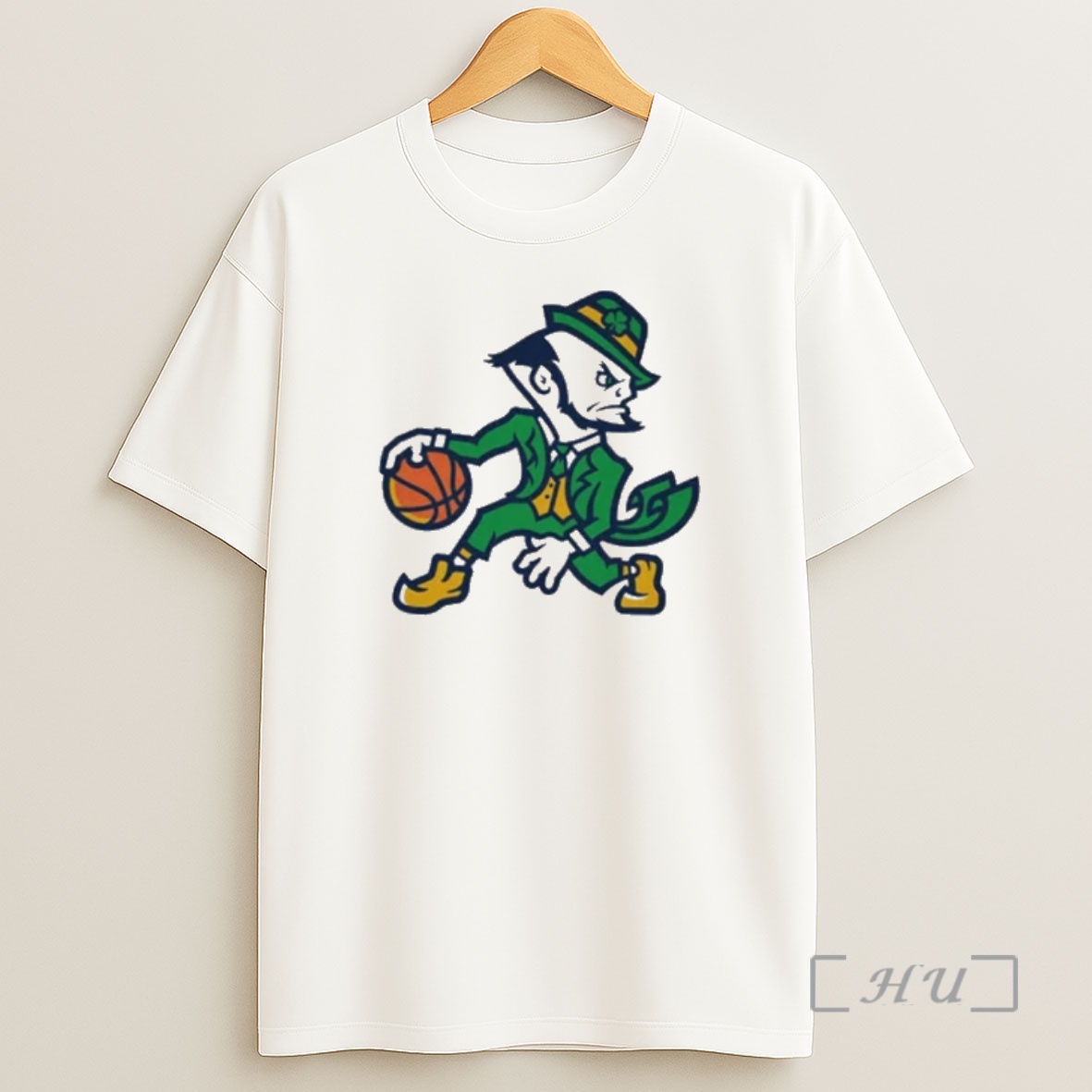 Officials Notre Dame Fighting Irish Nba Leprechaun Shirt Sweatshirt Tee