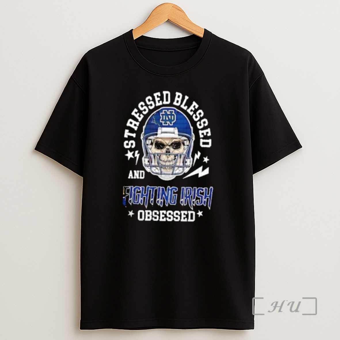 Officials Notre Dame Fighting Irish Ncaa Obsessed Helmet Skull Premium Shirt Sweatshirt Tee