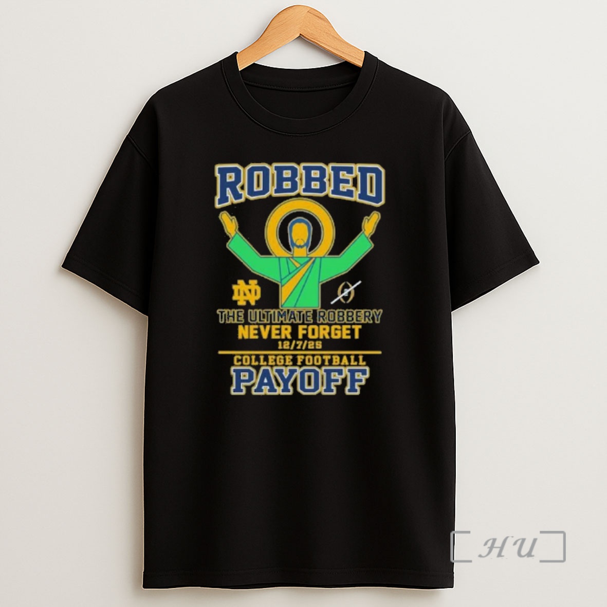 Officials Notre Dame Football Robbed The Ultimate Robbery Never Forget Shirt Sweatshirt Tee
