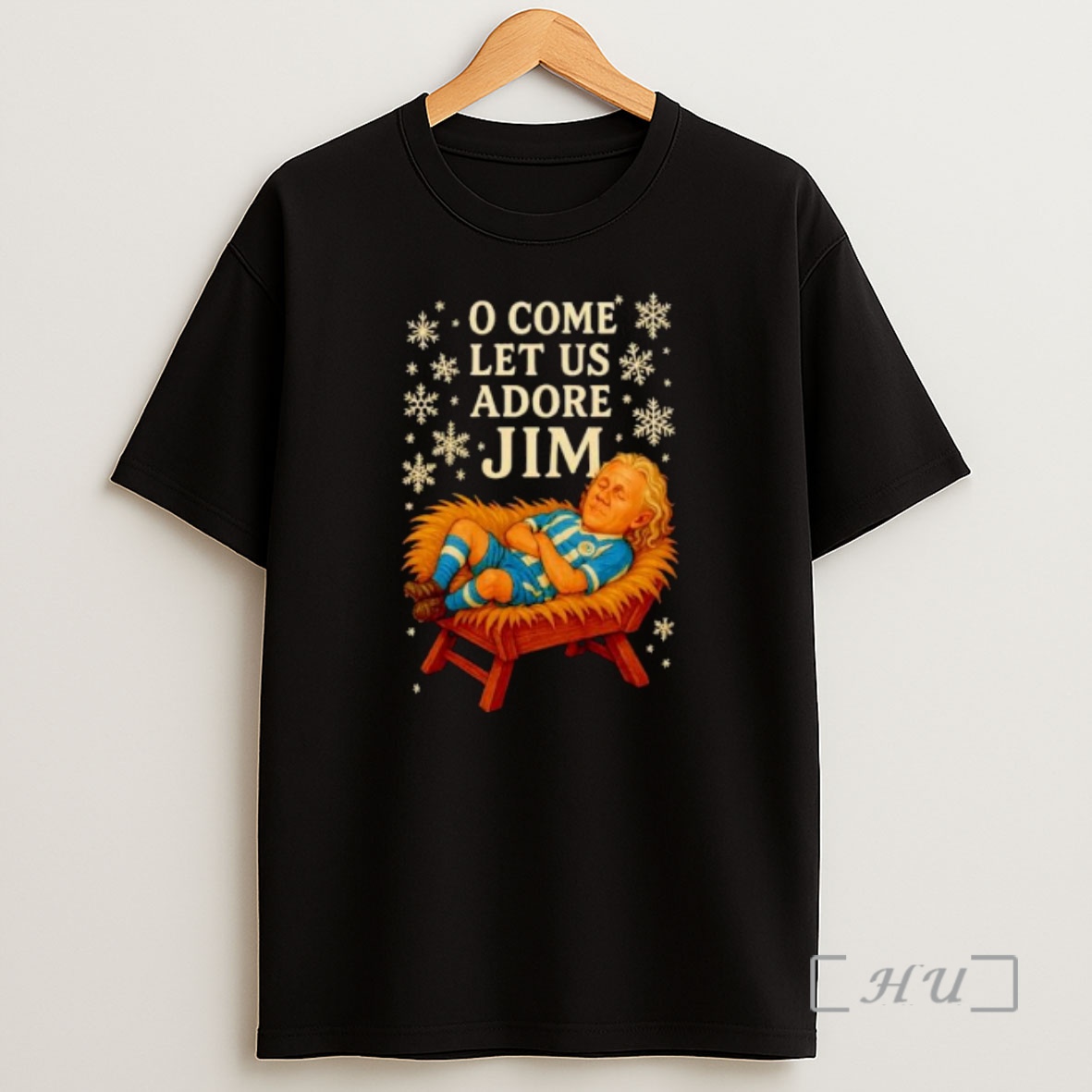 Officials O Come Let Us Adore Jim Wigan Christmas Ornaments Shirt Sweatshirt Tee