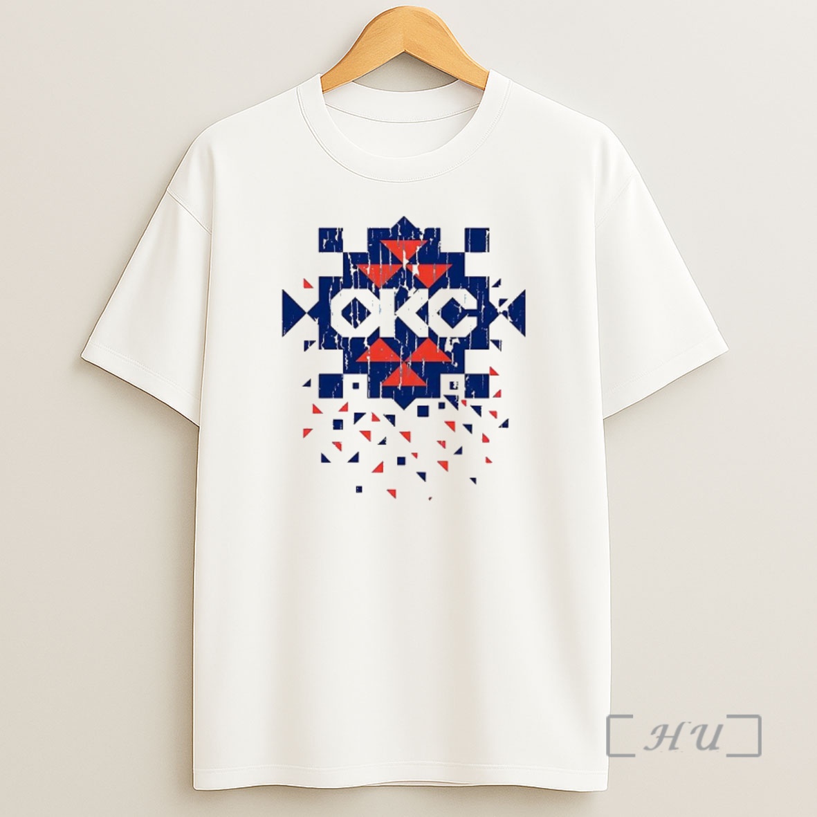 Officials Okc Thunder Diamond Pattern Native Shirt Sweatshirt Tee
