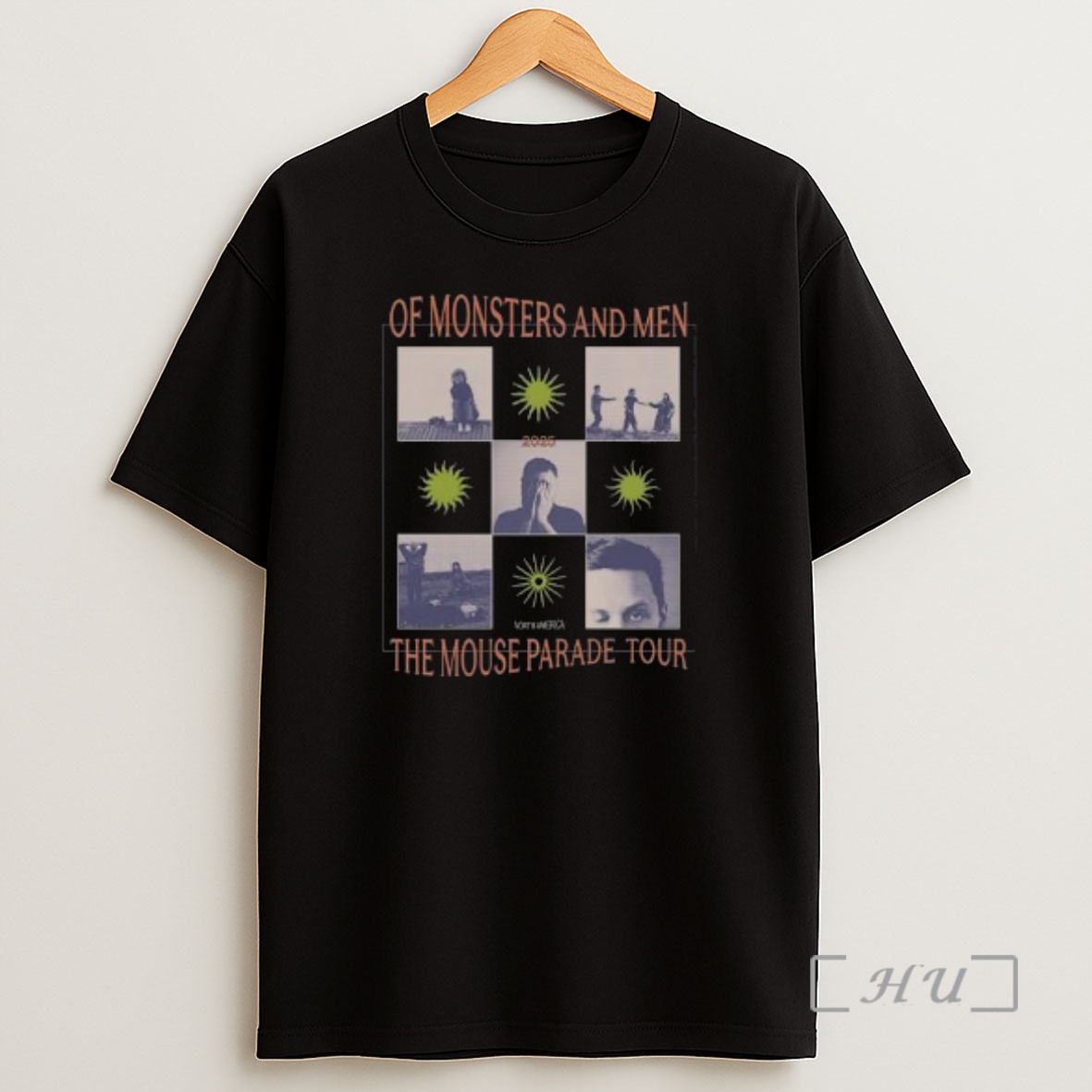 Officials Of Monsters And Men The Mouse Parade Tour 2025 Circle Black Premium Shirt Sweatshirt Tee