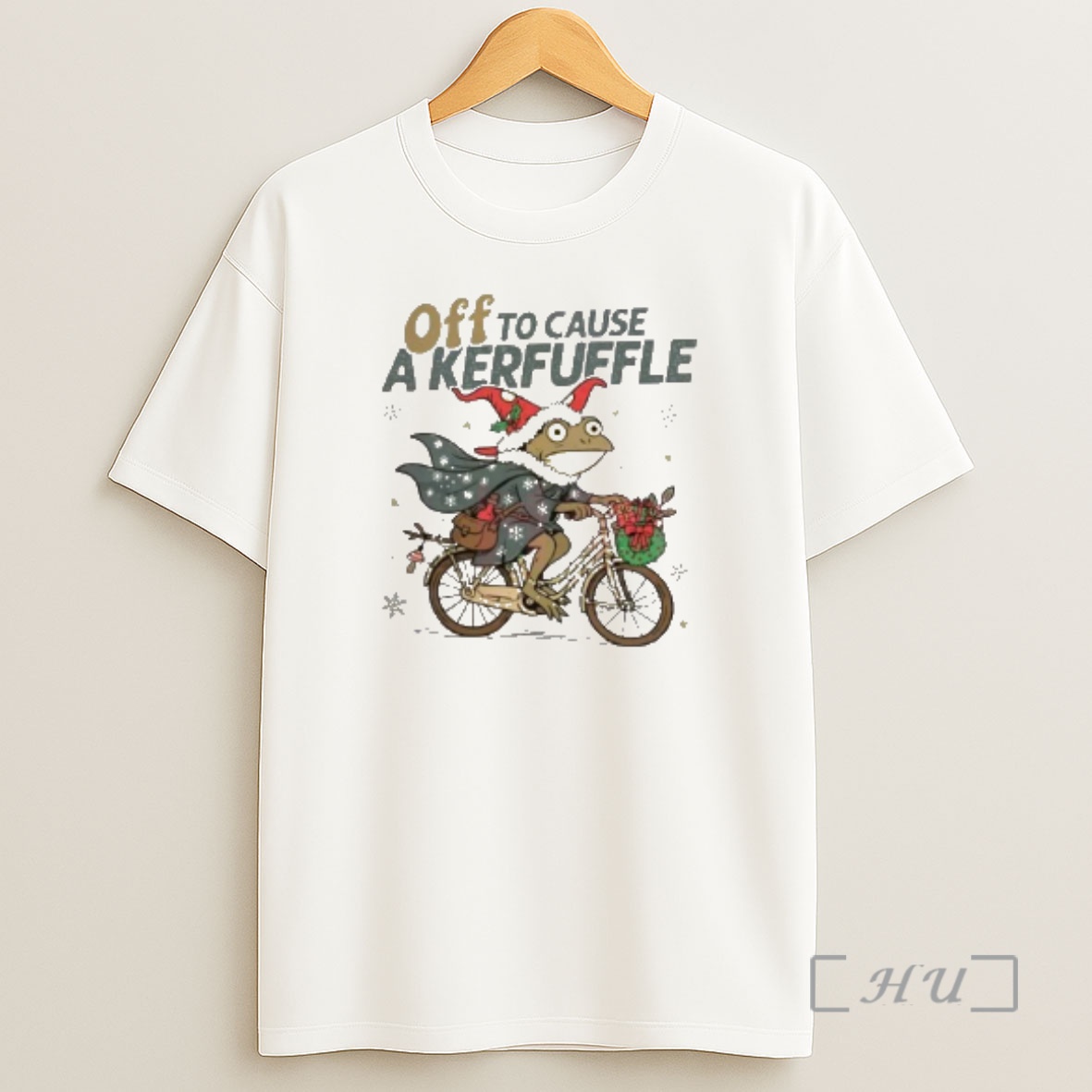 Officials Off To Cause A Kerfuffle Christmas Frog Bike Shirt Sweatshirt Tee