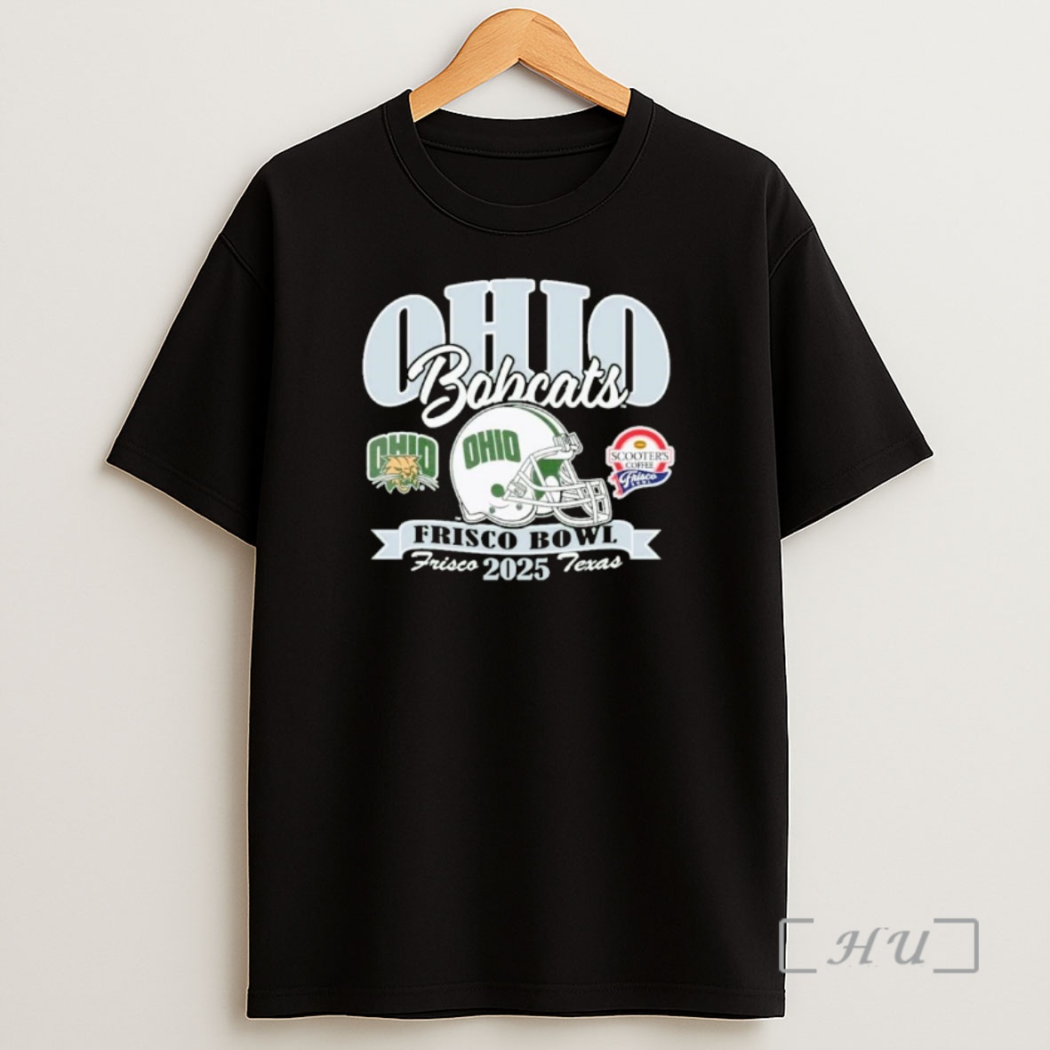 Officials Ohio Bobcats 2025 Scooters Coffee Frisco Bowl Helmet Ornaments Shirt Sweatshirt Tee