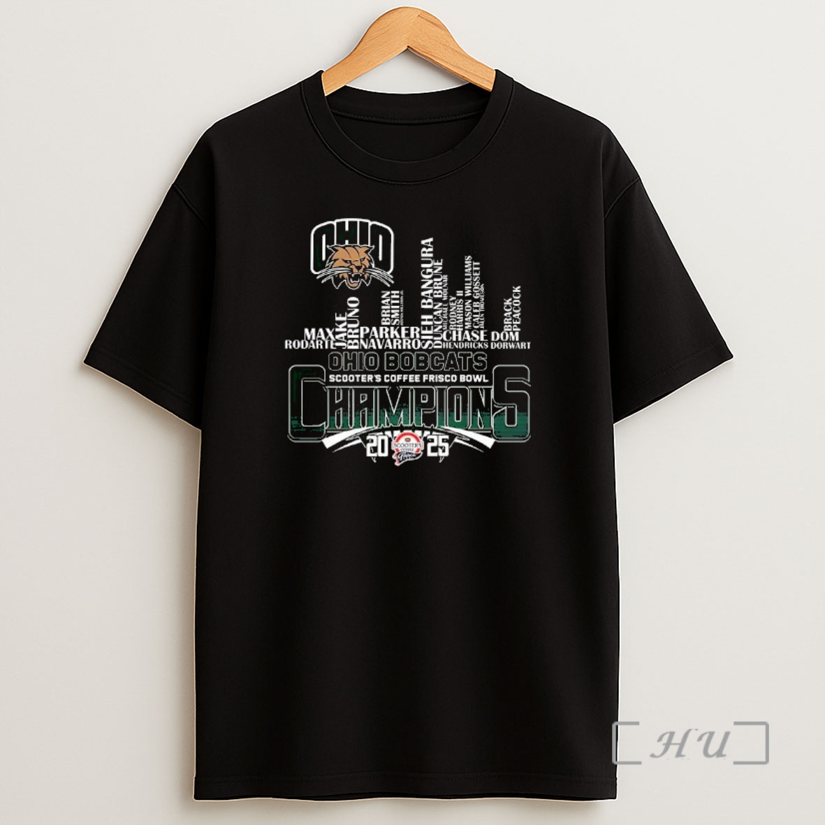 Officials Ohio Bobcats Scooters Coffee Frisco Bowl Champions Shirt Sweatshirt Tee