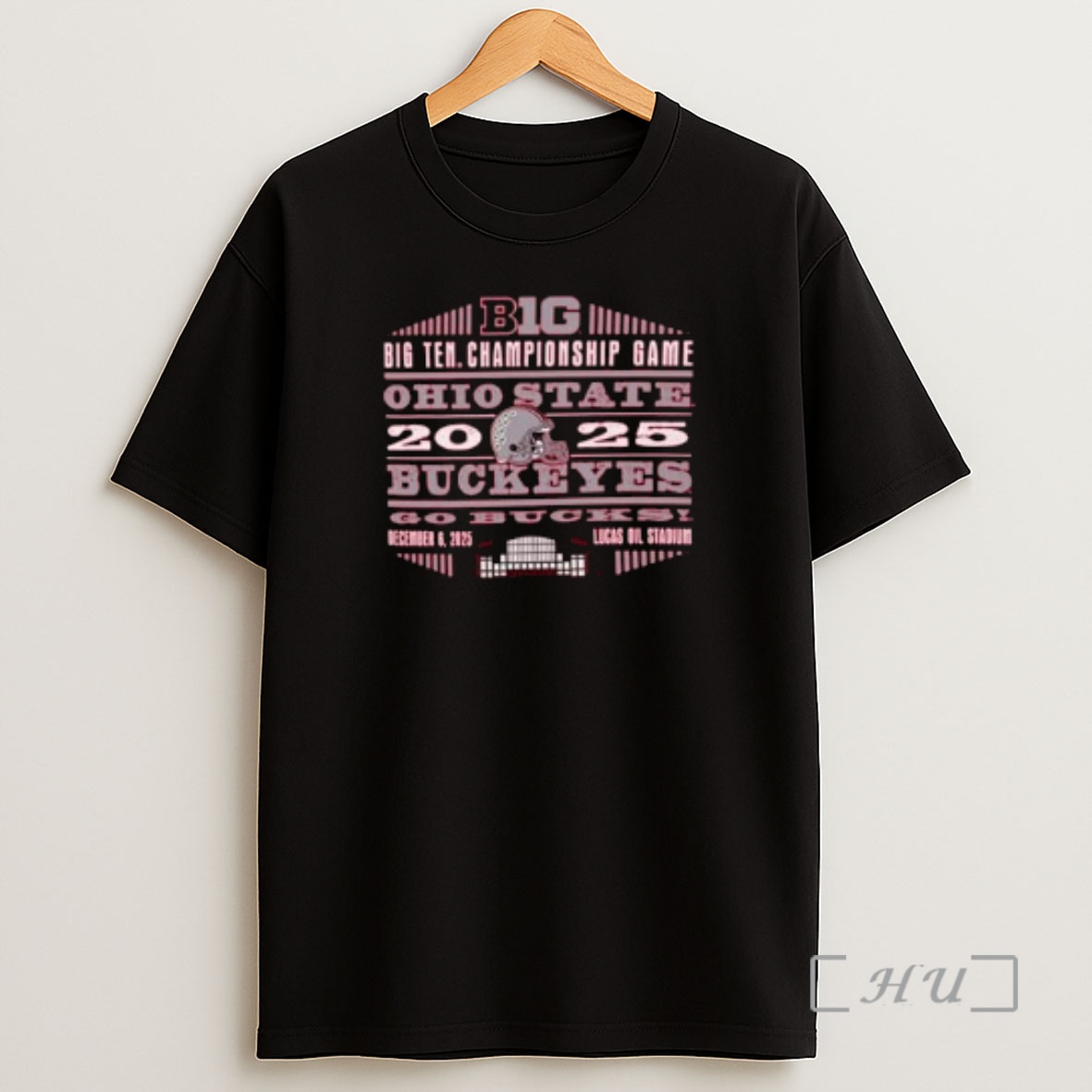 Officials Ohio State Buckeyes 2025 Big 10 Football Championships Go Bucks Dec 6 2025 Circle Black Premium Shirt Sweatshirt Tee