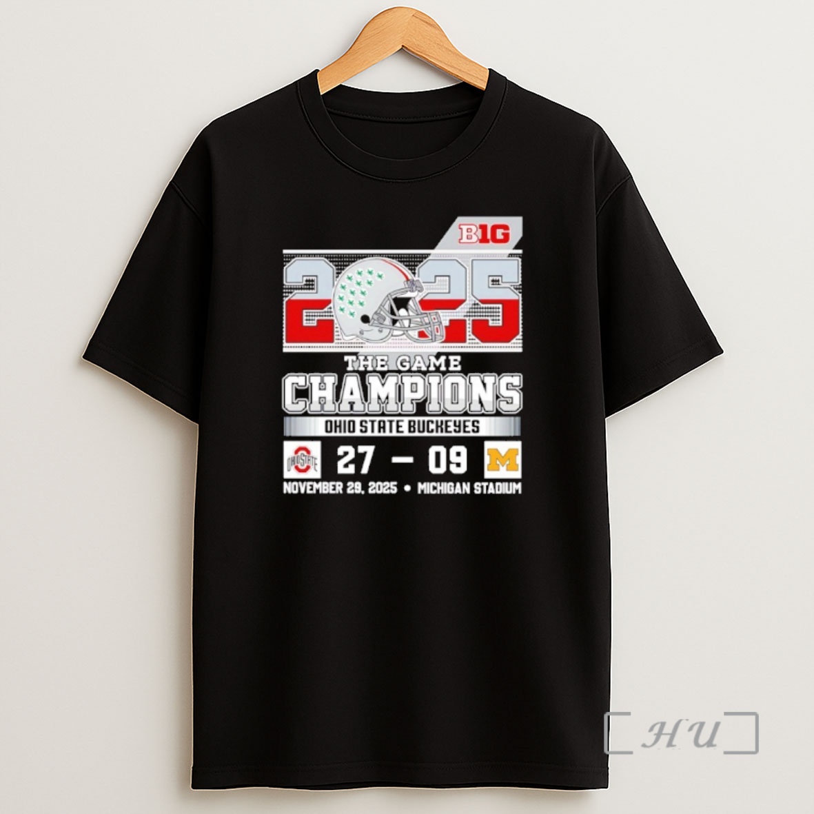 Officials Ohio State Buckeyes 2025 The Game Champions 27 09 Michigan Score Premium Shirt Sweatshirt Tee