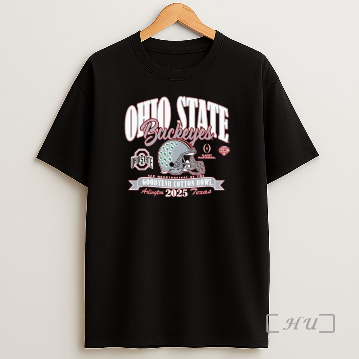 Officials Ohio State Buckeyes College Football Playoff 2025 Cotton Bowl Arlington Texas Helmet Shirt Sweatshirt Tee