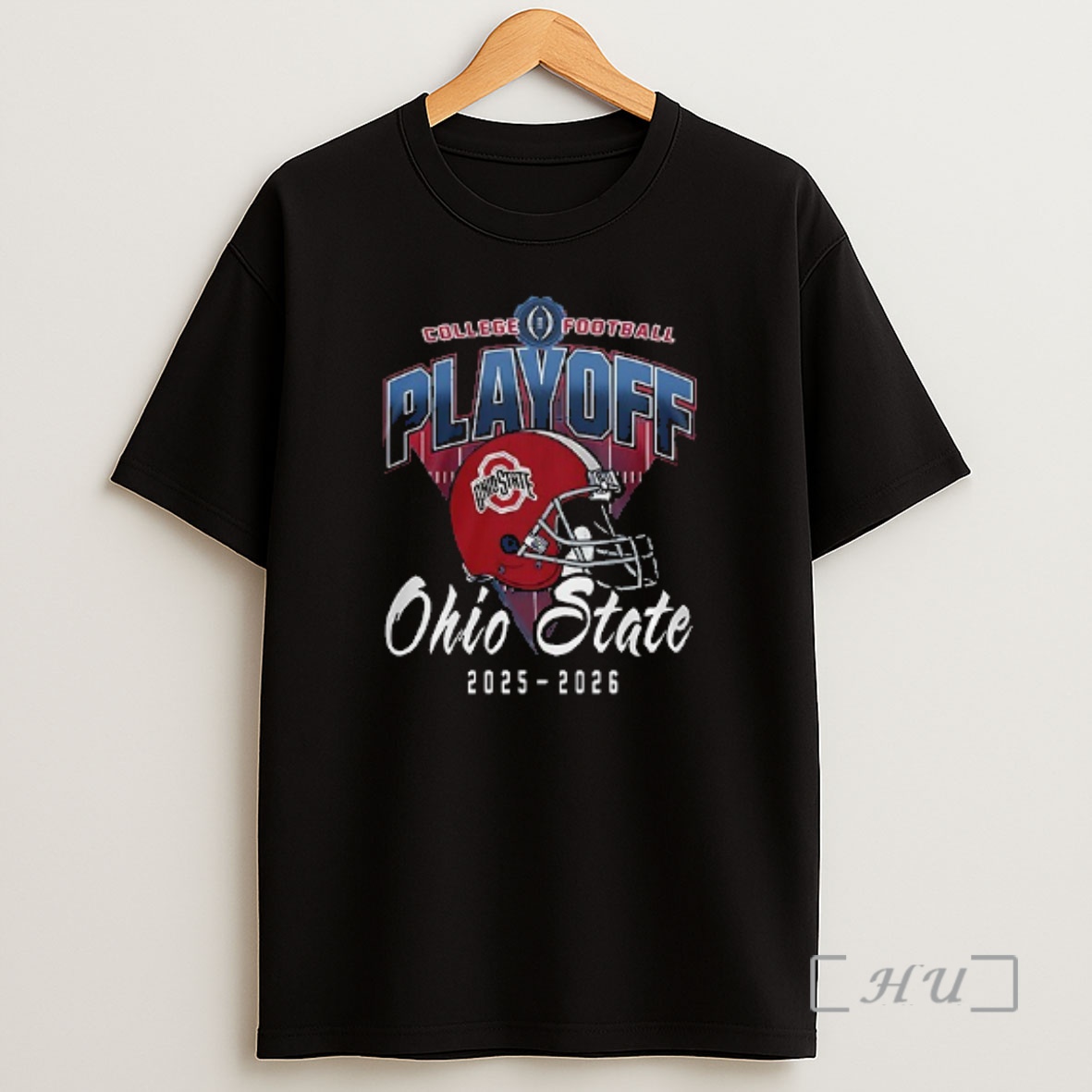 Officials Ohio State Buckeyes College Football Playoff Helmet Go Buckeyes Mascot Double Sided Graphic Shirt Sweatshirt Tee