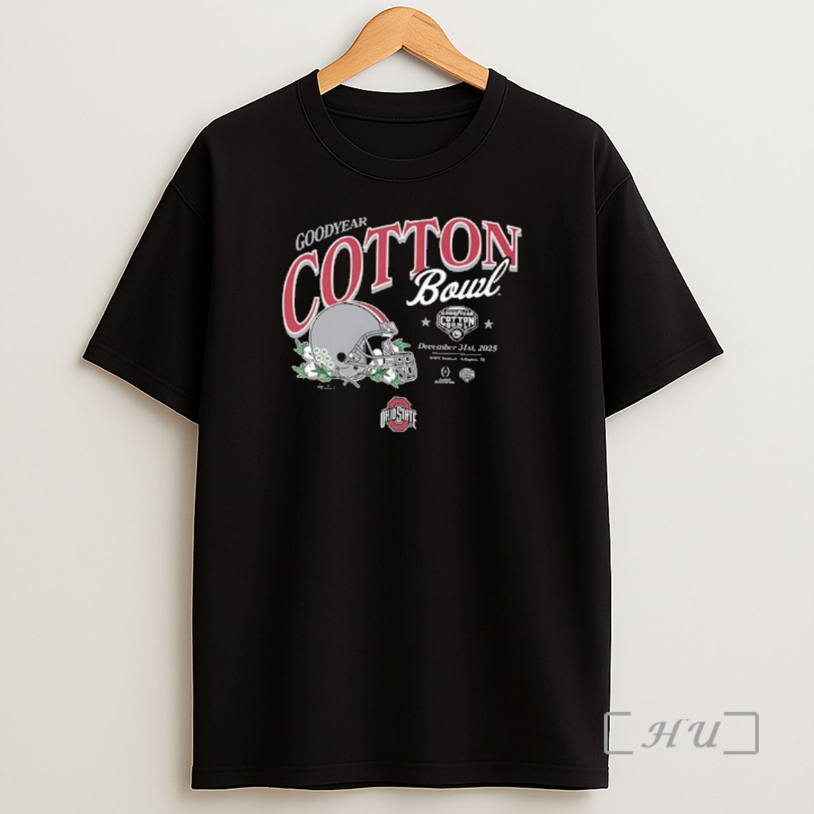 Officials Ohio State Buckeyes Football 2025 Cotton Bowl Helmet 2 Sided Shirt Sweatshirt Tee