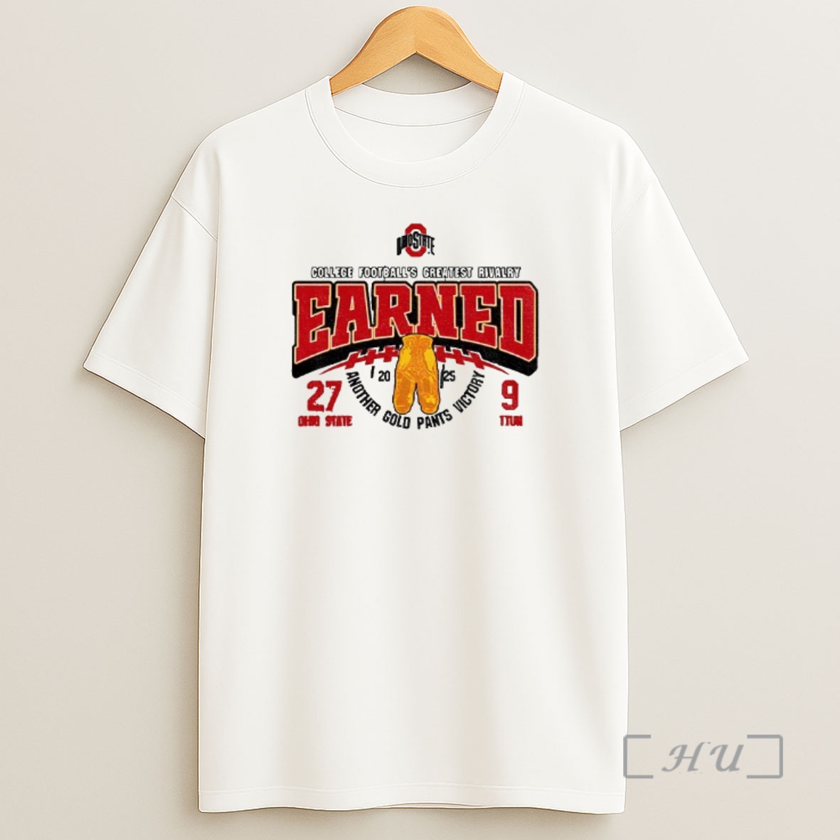 Officials Ohio State Buckeyes Football Nfl 2025 College Greatest Rivalry Earned Another Gold Pants Victory Premium Shirt Sweatshirt Tee