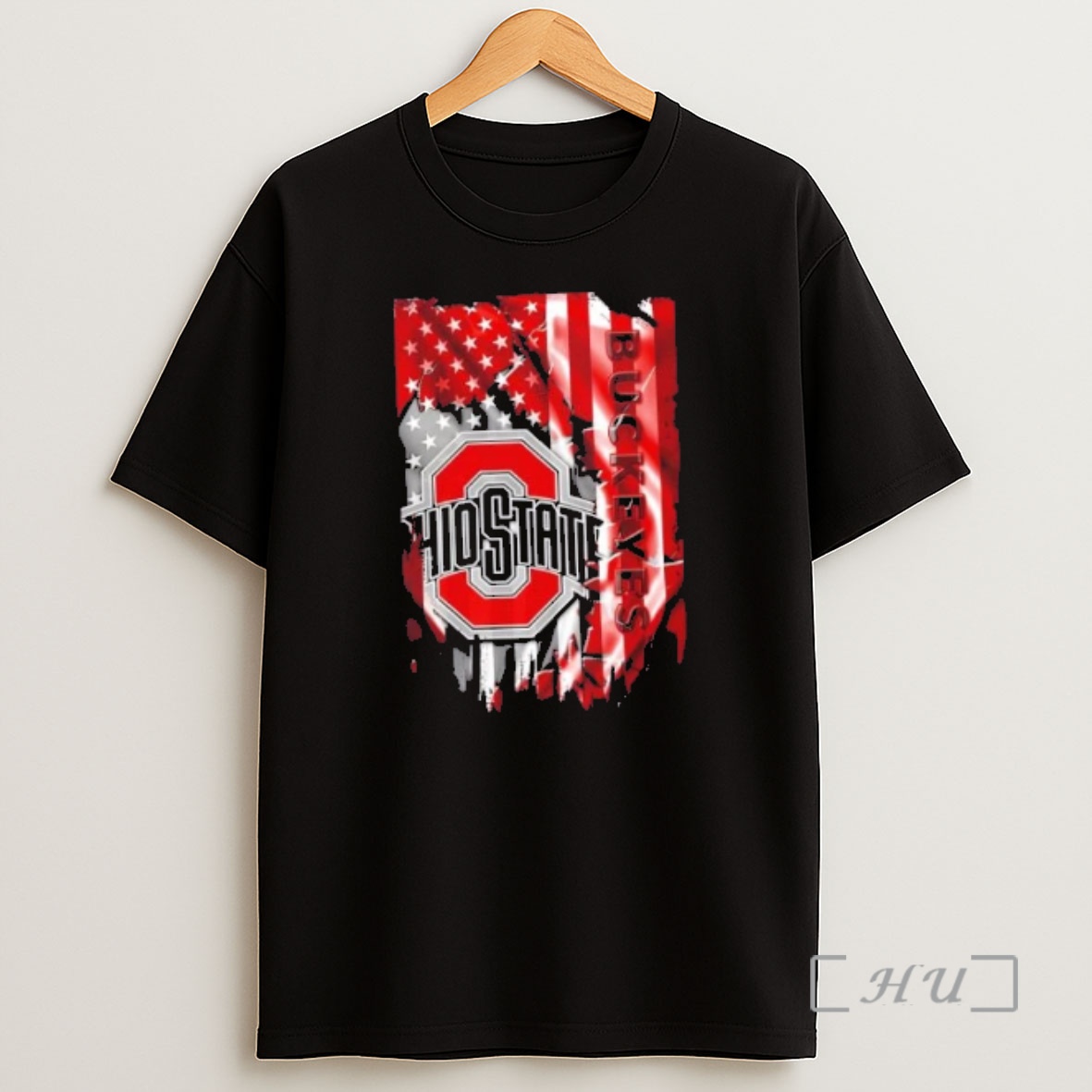 Officials Ohio State Buckeyes Football X American Flag Shirt Sweatshirt Tee
