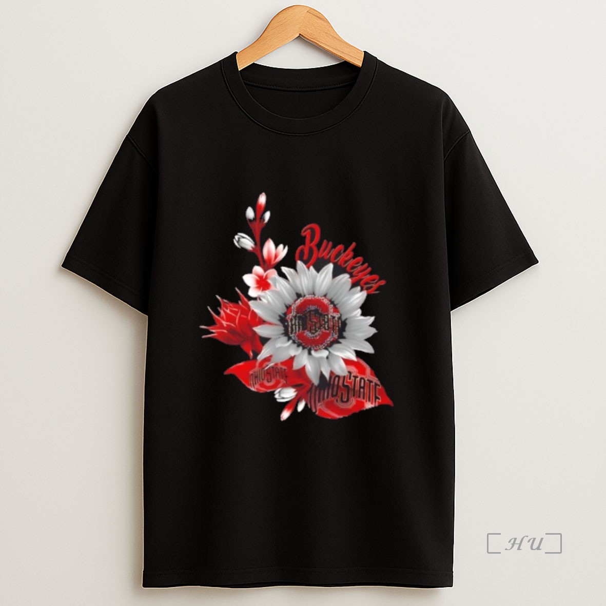 Officials Ohio State Buckeyes Football X Sunflower Floral Premium Shirt Sweatshirt Tee