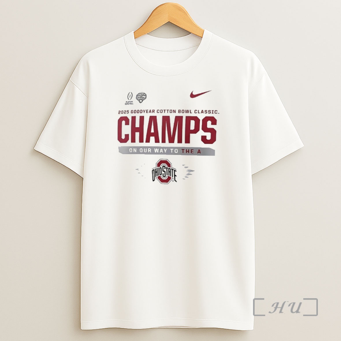 Officials Ohio State Buckeyes On Out Way To The A 2025 Goodyear Cotton Bowl Classic National Championship Premium Shirt Sweatshirt Tee