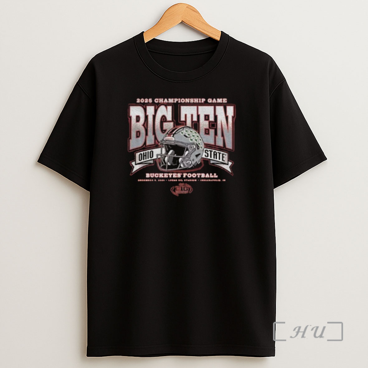 Officials Ohio State Buckeyes Red Big Ten Football Championship Bound Premium Shirt Sweatshirt Tee