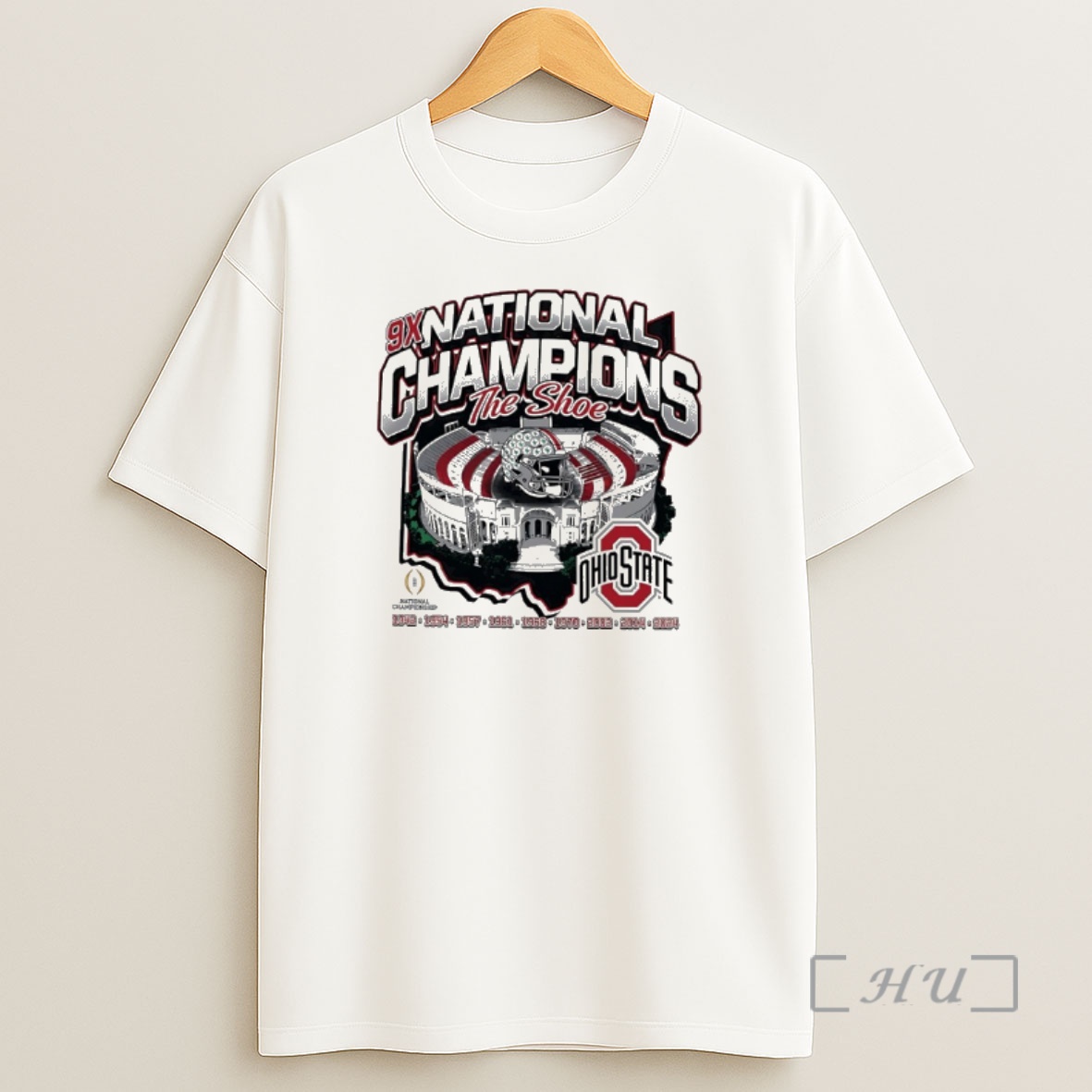 Officials Ohio State Buckeyes The Shoe 9x National Champions Shirt Sweatshirt Tee