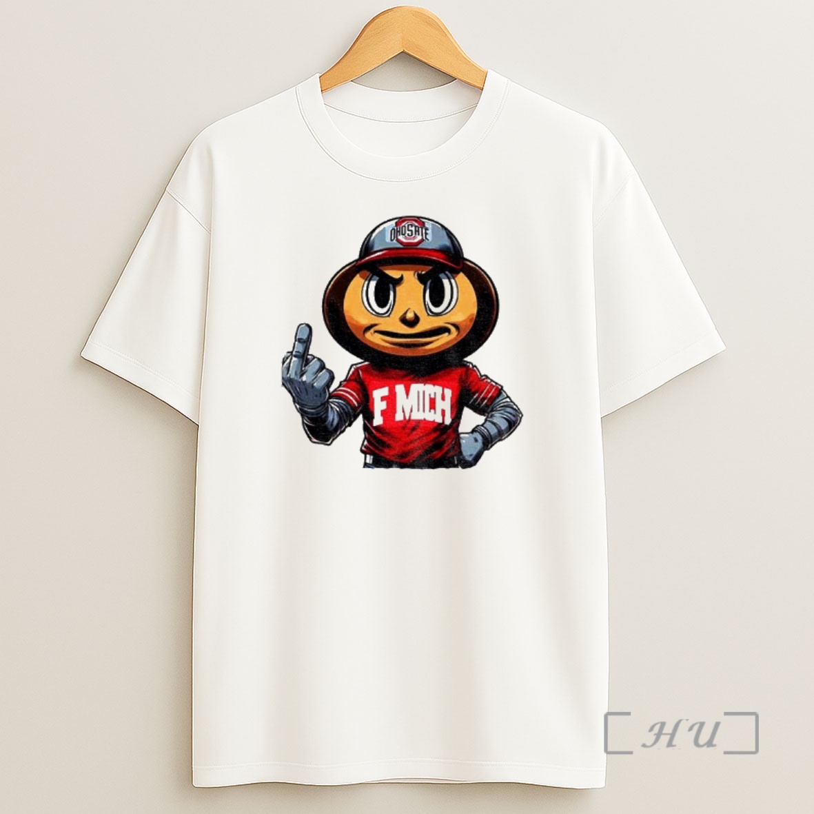 Officials Ohio State Buckeyes Uterus Middle Finger Fuck Michigan Premium Shirt Sweatshirt Tee