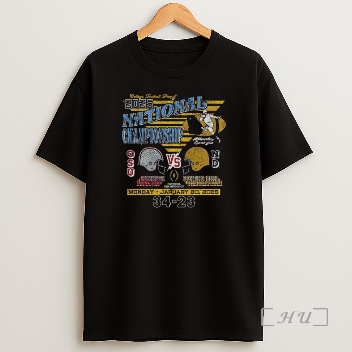 Officials Ohio State Buckeyes And The Notre Dame Fighting Irish Football Playoff National Championship Game 2025 Matchup Shirt Sweatshirt Tee