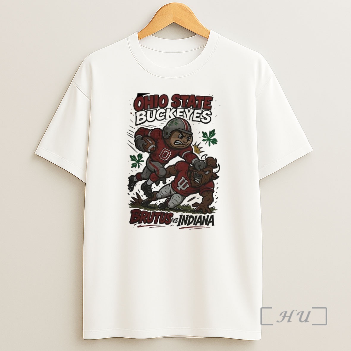 Officials Ohio State Buckeyes Beat Indiana Hoosiers Ncaa Football Artwork Mascot Fight Retro Shirt Sweatshirt Tee