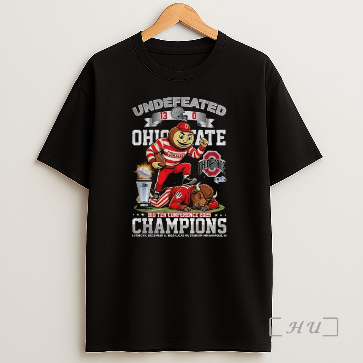 Officials Ohio State Buckeyes Beat Indiana Hoosiers Undefeated Big Ten Conference 2025 Premium Shirt Sweatshirt Tee
