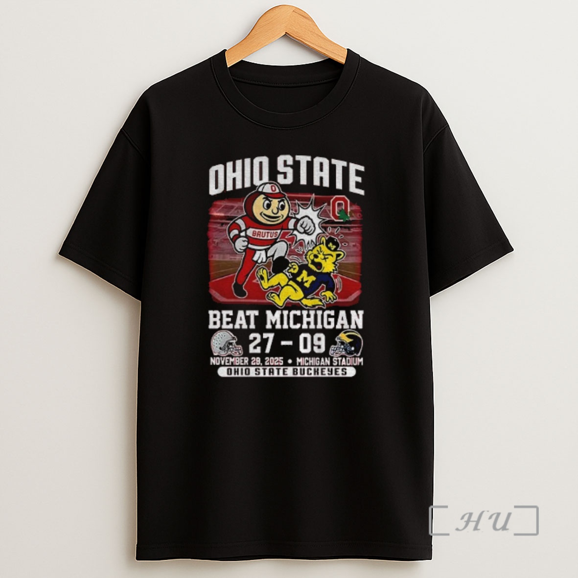 Officials Ohio State Buckeyes Beat Michigan Wolverines Mascot 27 09 Ncaa Game 2025 Premium Shirt Sweatshirt Tee