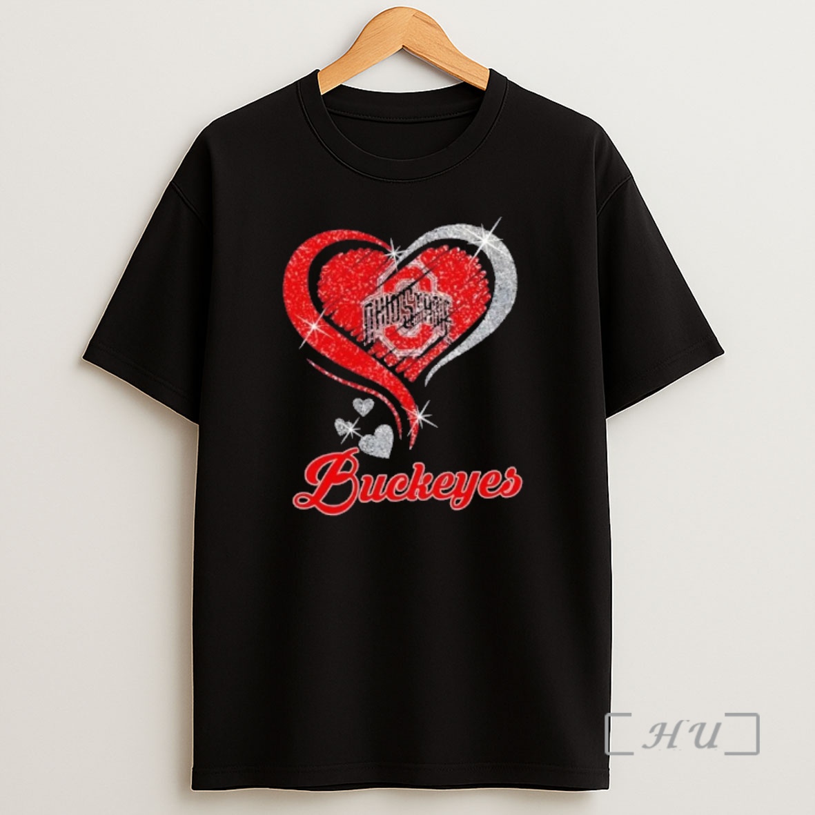 Officials Ohio State Buckeyes Football In Glitter Heart Fans Shirt Sweatshirt Tee