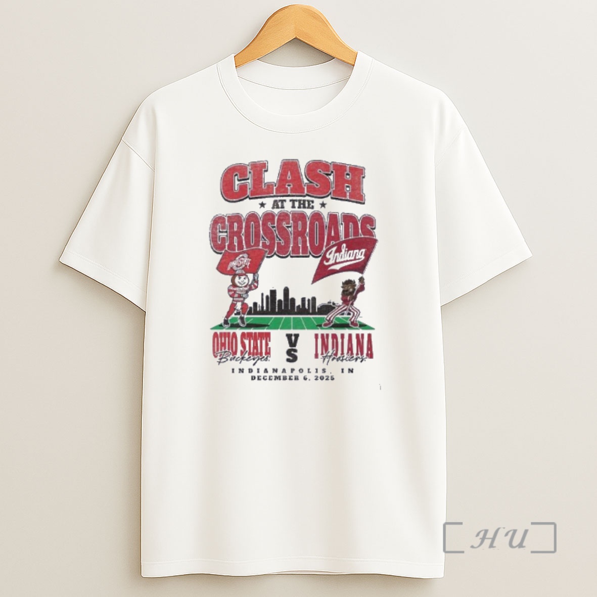 Officials Ohio State Buckeyes Vs Indiana Hoosiers Big 10 Championship Mascot Showdown Premium Shirt Sweatshirt Tee