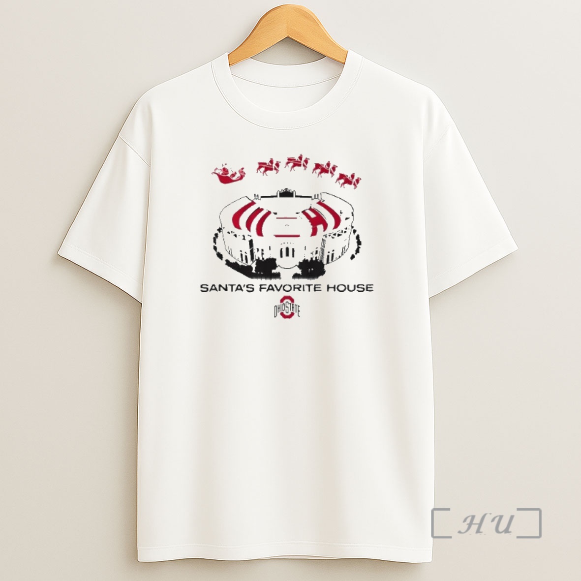 Officials Ohio State Football Santas Favorite House Shirt Sweatshirt Tee