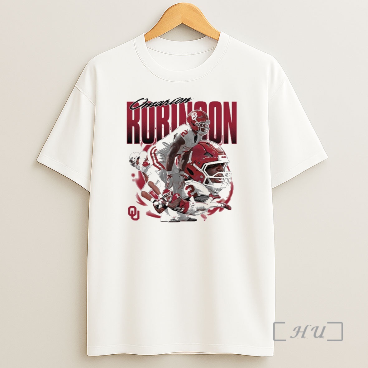 Officials Oklahoma Sooners Ncaa Football Omarion Robinson Collage Graphic Shirt Sweatshirt Tee