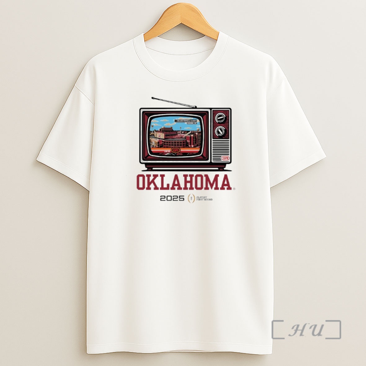 Officials Oklahoma Sooners Tv Playoff First Round 2025 Shirt Sweatshirt Tee