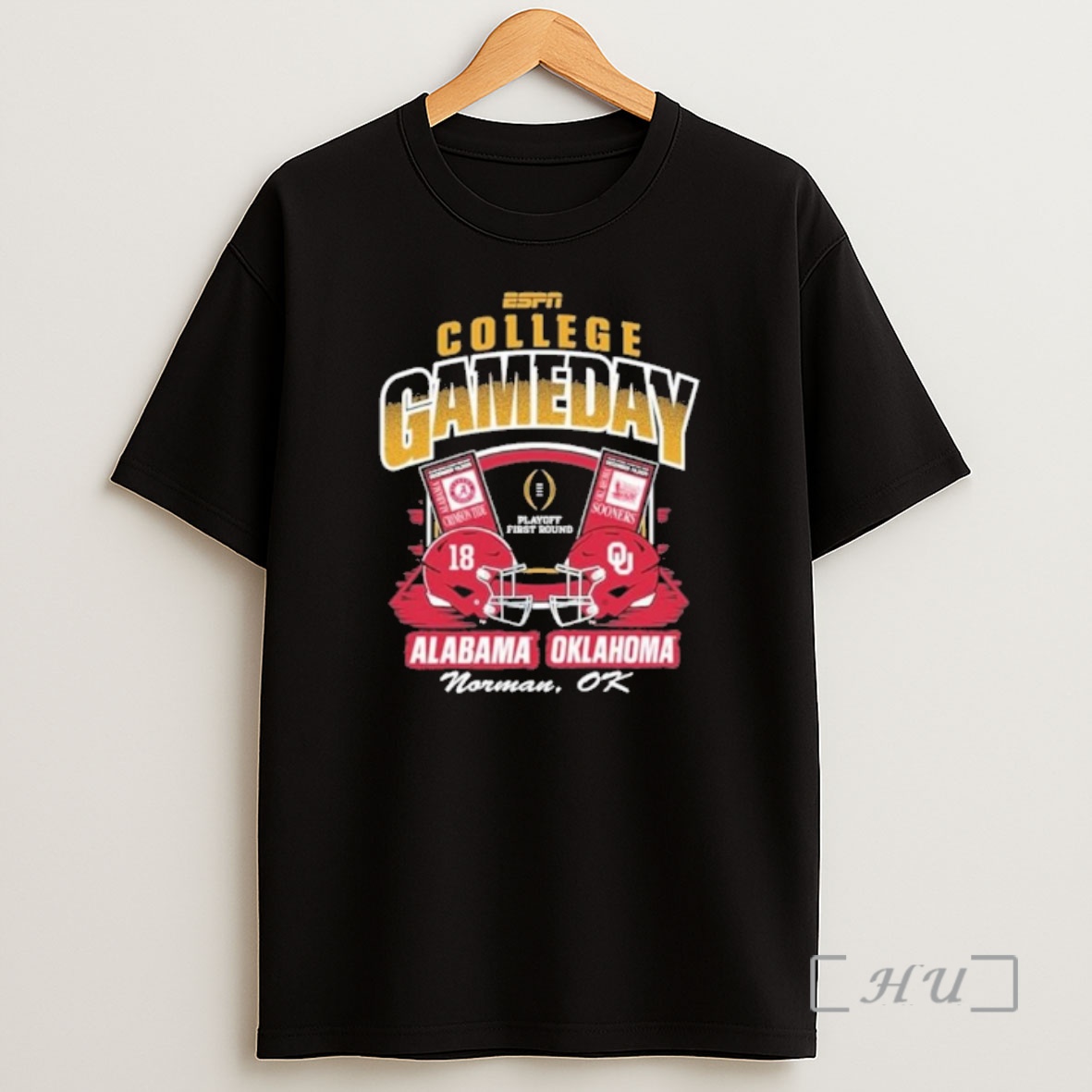 Officials Oklahoma Sooners Vs Alabama 2025 Cfp First Round Head To Head Ticket Shirt Sweatshirt Tee