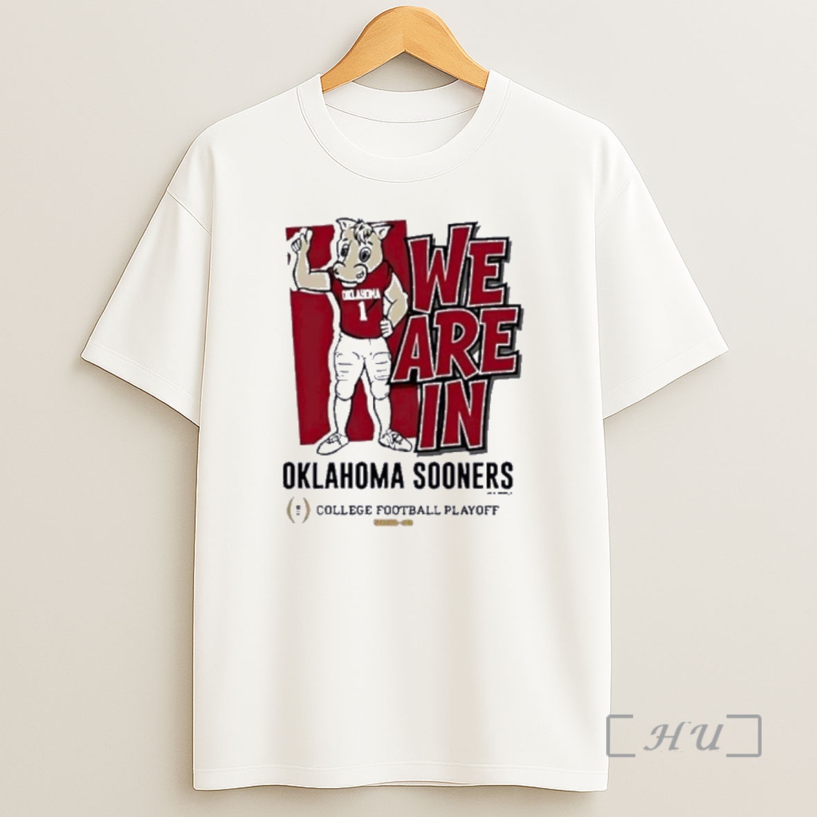 Officials Oklahoma Sooners We Are In 2025 Cfp Bound Mascot Shirt Sweatshirt Tee