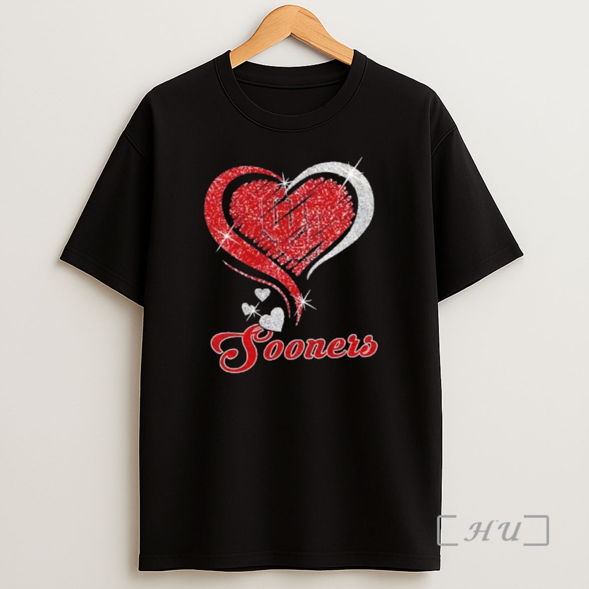 Officials Oklahoma Sooners Football In Glitter Heart Fans Shirt Sweatshirt Tee