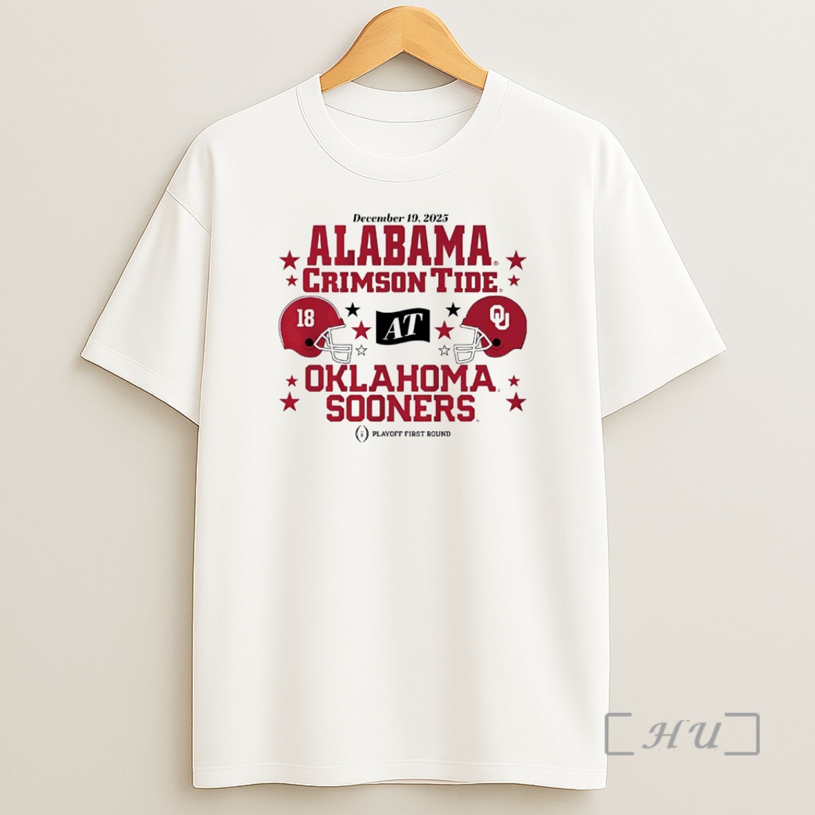 Officials Oklahoma Sooners Vs Alabama Crimson Tide 2025 Cfp First Round Christmas Shirt Sweatshirt Tee
