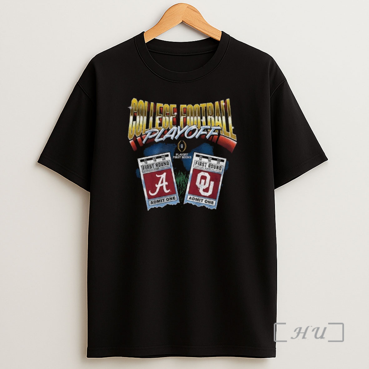Officials Oklahoma Sooners Vs Alabama Crimson Tide Matchup Ticket Youth College Football Playoff 2025 First Round Shirt Sweatshirt Tee