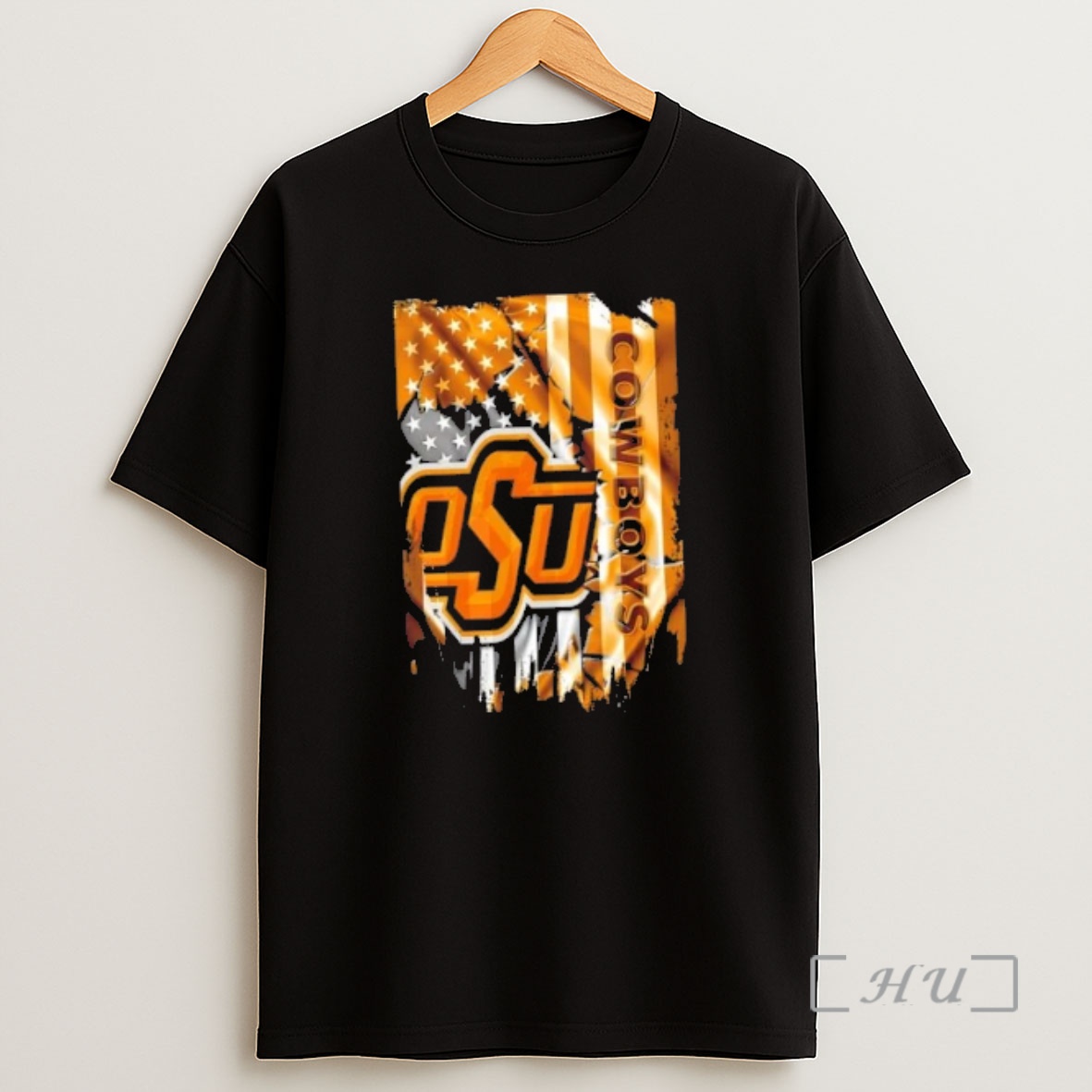 Officials Oklahoma State Cowboys Football X American Flag Shirt Sweatshirt Tee