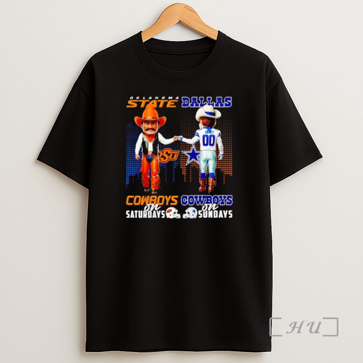 Officials Oklahoma State Cowboys On Saturdays Vs Dallas Cowboys On Sundays Gameday Mascot Shirt Sweatshirt Tee