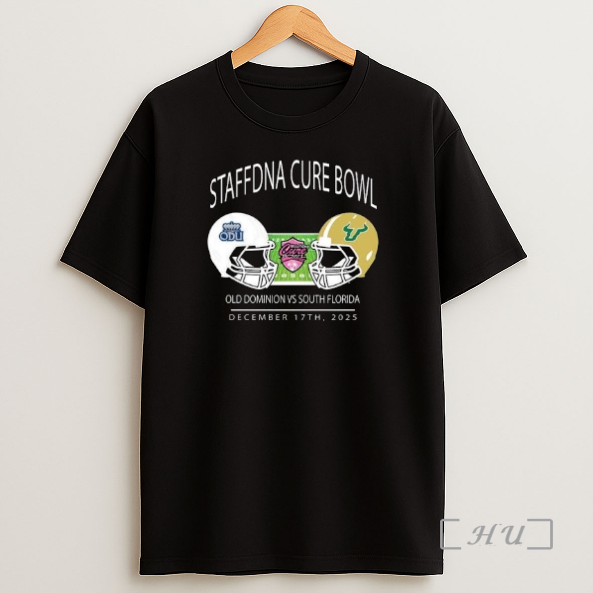 Officials Old Dominion Monarchs Football Vs South Florida Bulls Football Staffdna Cure Bowl At Camping World Stadium On December 17th 2025 Helmet Matchup Circle Black Shirt Sweatshirt Tee