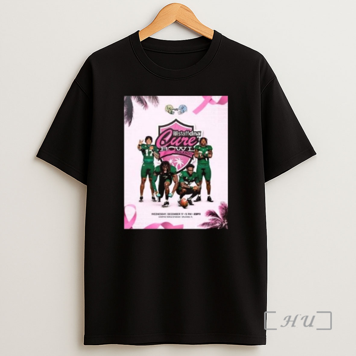 Officials Old Dominion Monarchs Vs South Florida Bulls Matchup 2025 Staffdna Cure Bowl On December 17 2025 Circle Black Shirt Sweatshirt Tee