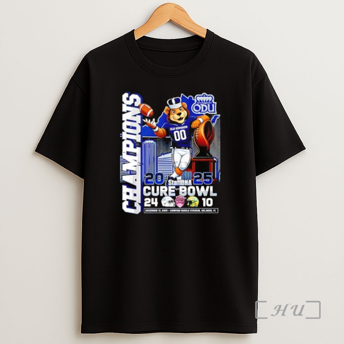 Officials Old Dominion University Odu 2025 Cure Bowl Camping World Stadium Fl Shirt Sweatshirt Tee